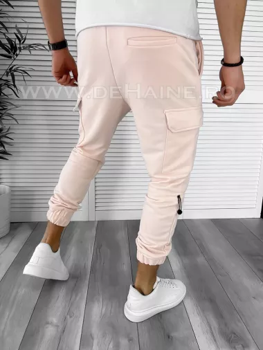 Pantaloni de trening roz pudra conici K020 D6-5.2